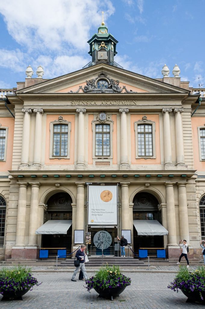 Stockholms alte Börse - Sitz der Svenska Akademien, die den Nobelpreis vergibt.