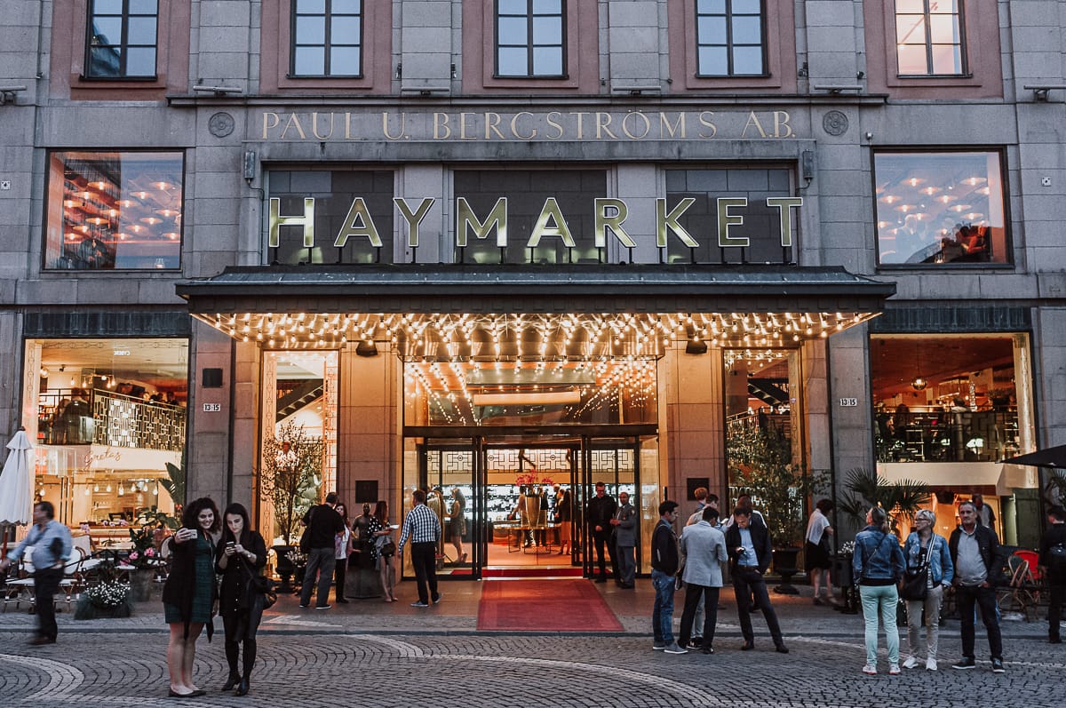 Eingang des Haymarket by Scandic Hotels in Norrmalm