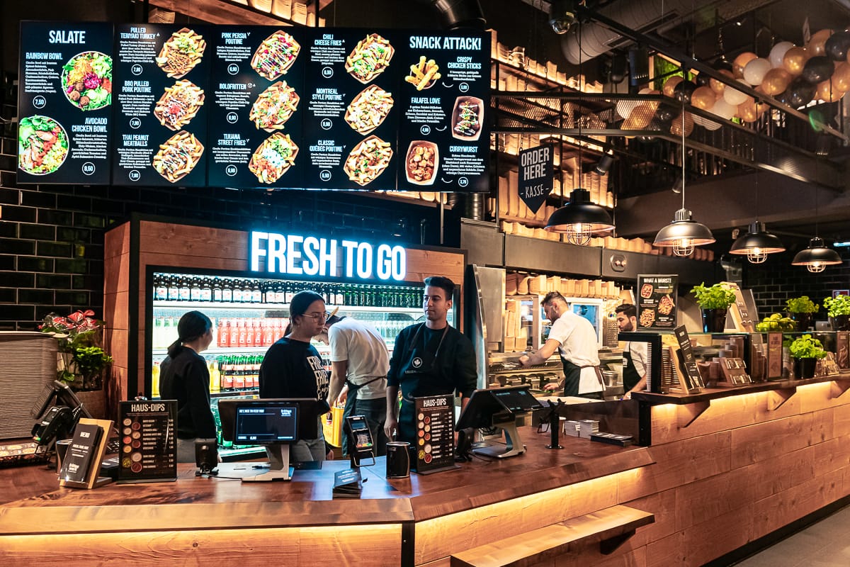 Bestellcounter am Eingang in Oberhausen