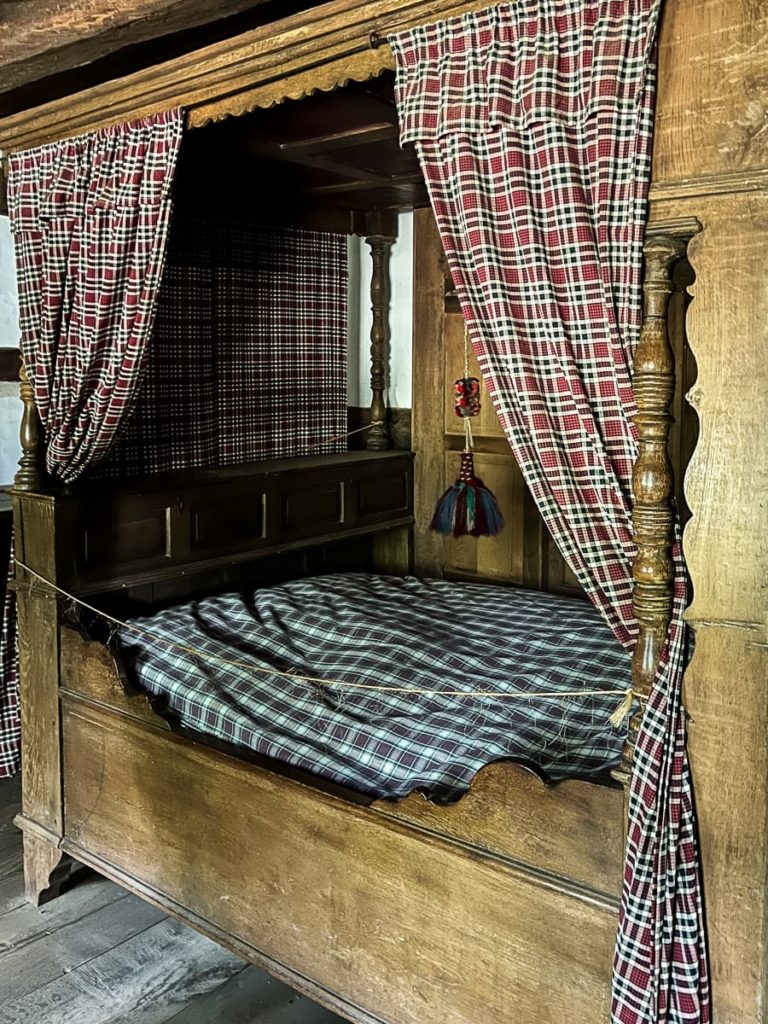 Schrankbett im Museumshof Rahden.