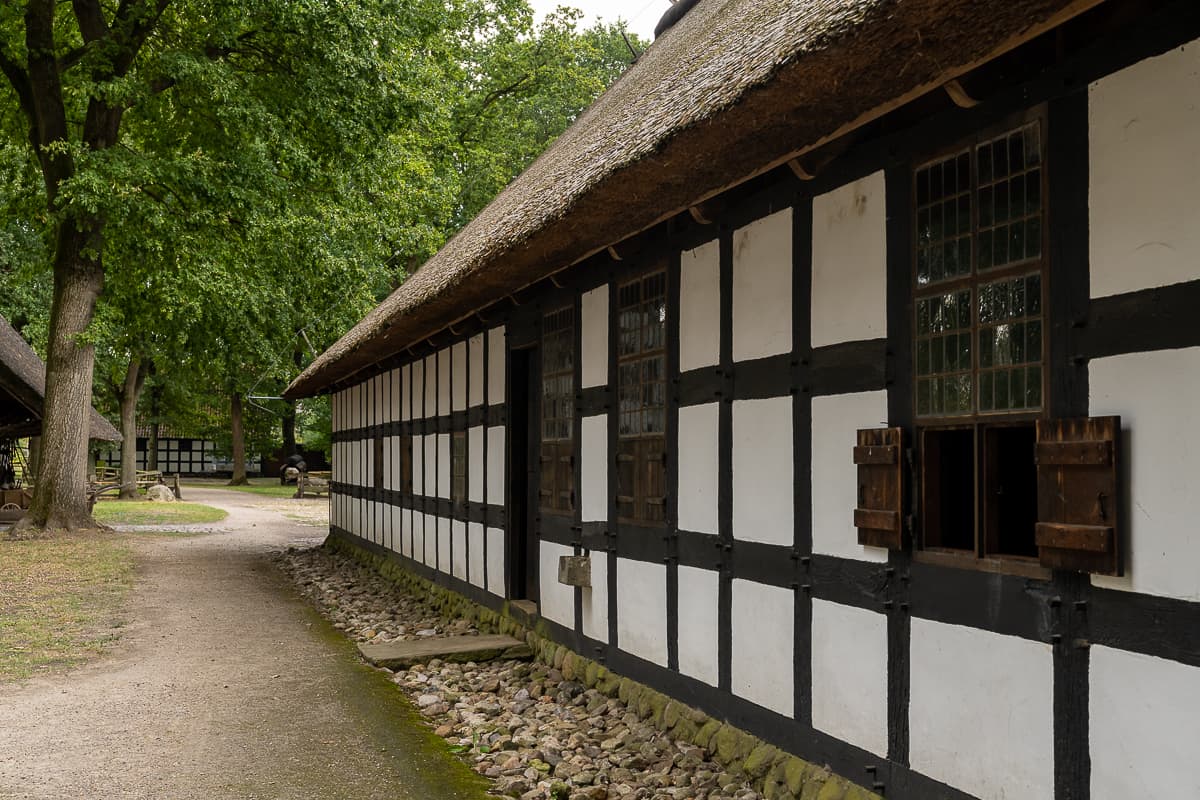 Haupthaus mit Seiteneingang, Museumshof Rahden.